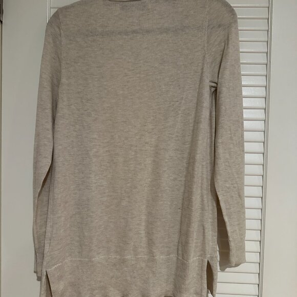 Amazon Essentials Oatmeal Heather Open Front Lightweight Cardigan - Size S - Picture 2 of 3